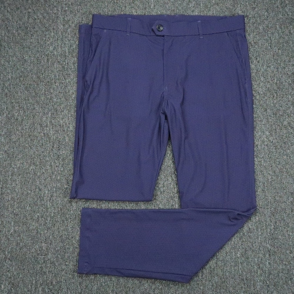 Greyson Pants Men 34x32 Purple Montauk Trouser Performance Straight Stretch Golf